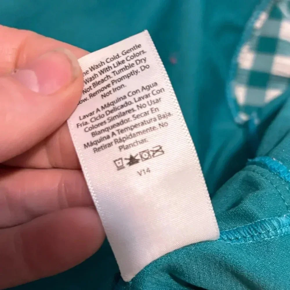 Wonder Nation Girl Shark Bite One-Piece Swimsuit (7/8) gently worn